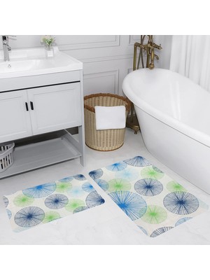 Rovigo Home Dijital Baskılı 2'li Banyo Paspas Takımı RVG5200