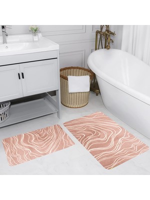 Rovigo Home Dijital Baskılı 2'li Banyo Paspas Takımı RVG5205