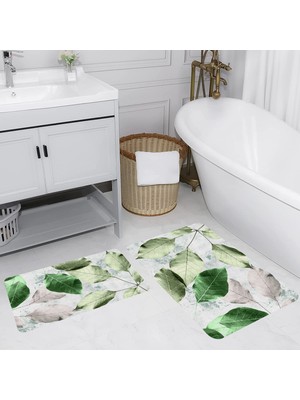 Rovigo Home Dijital Baskılı 2'li Banyo Paspas Takımı RVG5213