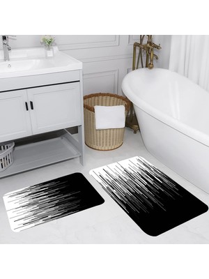 Rovigo Home Dijital Baskılı 2'li Banyo Paspas Takımı RVG5216