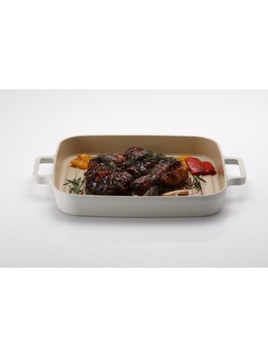 Neoflam D-NEOF128G Fika Dikdörtgen Alüminyum Grill Tava 28 cm.