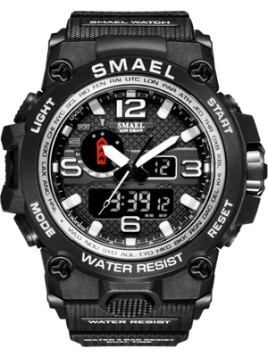 Smael Sport Çift Ekran Quartz-Siyah