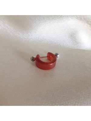 Bylin Cerrahi Çelik Barlı Kahve Rengi Piercing