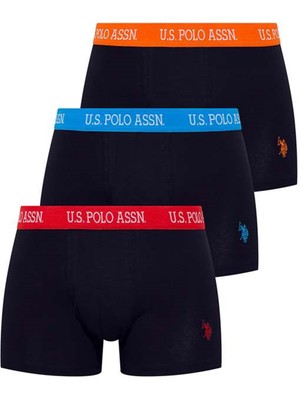 U.S. Polo Assn. 80253 Erkek 3'lü Boxer - Lacivert