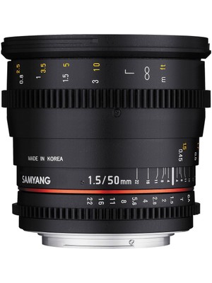 Samyang 50 mm T1.5 Full Frame As Umc Vdslr Iı Cine Lens