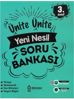 Atlı Karınca Yayıncılık Atlı Karınca 3.sınıf Ünite Yeni Nesil Soru Bankası