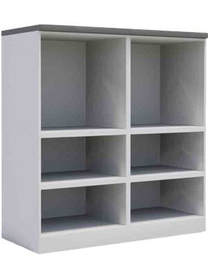 Woody Life 6 Raflı Çocuk Odası Anaokulu Kreş Dolap Uzay Temalı