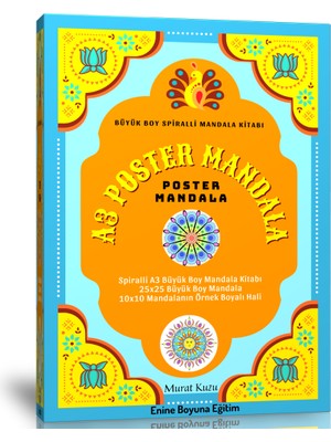 A3 Spiralli Poster Büyük Boy Mandala Kitabı