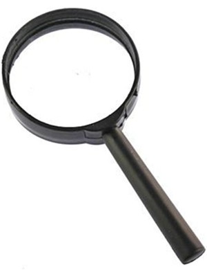 Kraft Kraf 75 mm Işıklı Büyüteç Metal Krom Kaplama Araç 2X Büyütme Özelliği