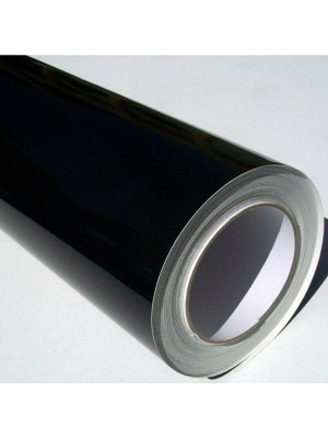 Sticker Art Siyah Renk Yapışkanlı Folyo Parlak Yüzey 61 cm x 1 M