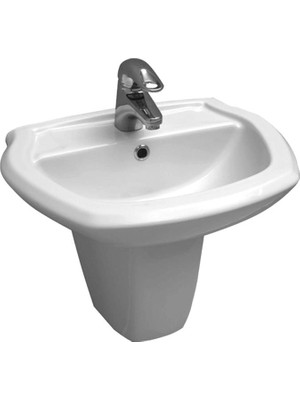 Serel Çocuk 40X50 cm Yarım Ayaklı Lavabo 8758STS110H