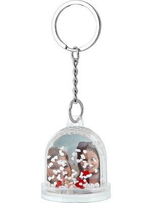 Birlik Fotoğrafçılık Oval Pleksi Anahtarlık Kar Küresi 5013YK Özelleştirilebilir Model