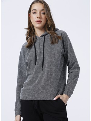 Fabrika Comfort CM-NS179 Kapüşonlu Siyah Kadın Sweatshirt