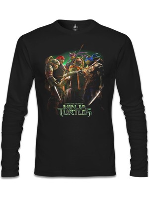 Ninja Turtles Siyah Erkek Sweatshirt