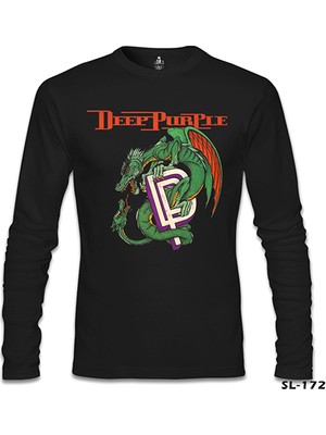 Llord T-Shirt Deep Purple Siyah Erkek SweaT-Shirt