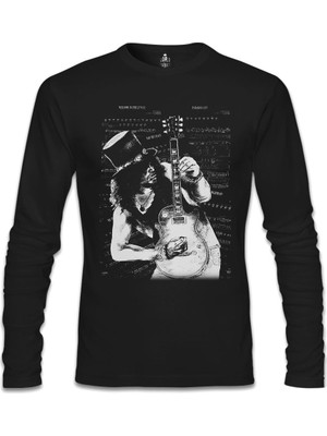 Slash - Guitar Siyah Erkek Sweatshirt