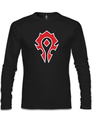 World Warcraft - Logo Siyah Erkek Sweatshirt