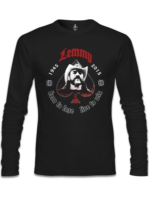 Lemmy Kilmister Siyah Erkek Sweatshirt