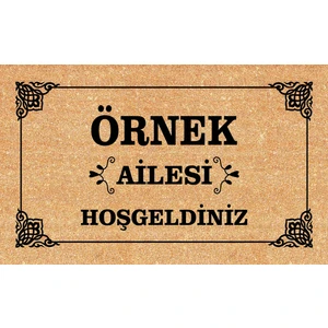 Olunca Aile Tasarım Kapı Önü ve Ev İçi Paspas 45x75 cm