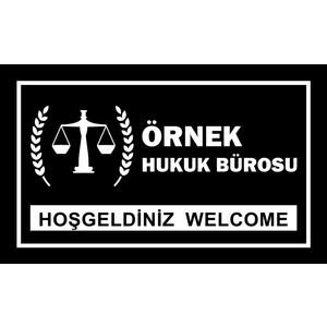 Olunca Avukat Tasarım Kapı Önü ve Ev İçi Paspas 45x75 cm