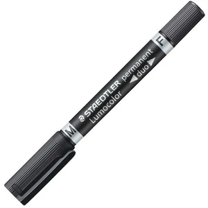 Lumocolor Duo Permanent Kalem Yuvarlak Uç Siyah 0.6 mm - 1.5 mm