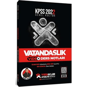 Yediiklim Yayınları 2022 KPSS Genel Kültür Atölye Serisi Vatandaşlık Video Ders Notları