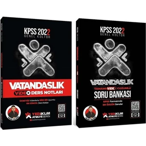 Yediiklim Yayınları 2022 KPSS Vatandaşlık Atölye Serisi Video Ders Notları-Soru Bankası Seti