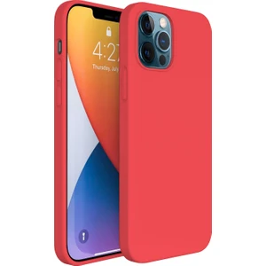 iPhone 12 / 12 Pro Kılıf Fitcase Premiums Silikon Arka Kapak Kırmızı