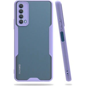 Huawei P Smart 2021 Kılıf Platin Matte Silikon Arka Kapak Lila