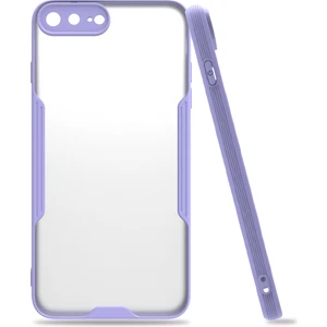 iPhone 7 Plus / 8 Plus Kılıf Platin Matte Silikon Arka Kapak Lila