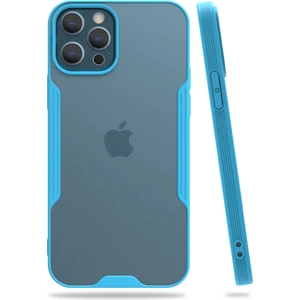 iPhone 12 / 12 Pro Kılıf Platin Matte Silikon Arka Kapak Mavi