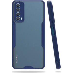 Huawei P Smart 2021 Kılıf Platin Matte Silikon Arka Kapak Lacivert