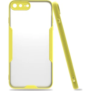 iPhone 7 Plus / 8 Plus Kılıf Platin Matte Silikon Arka Kapak Sarı
