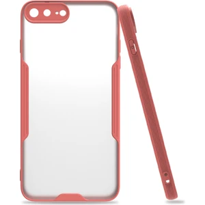 iPhone 7 Plus / 8 Plus Kılıf Platin Matte Silikon Arka Kapak Pembe