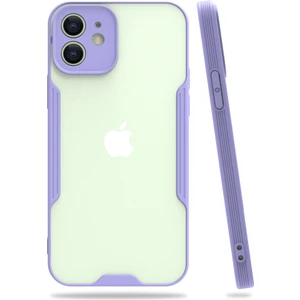 iPhone 12 Mini Kılıf Platin Matte Silikon Arka Kapak Lila