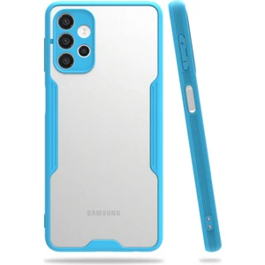 Samsung Galaxy A52 (A525) Kılıf Platin Matte Silikon Arka Kapak Açık Mavi
