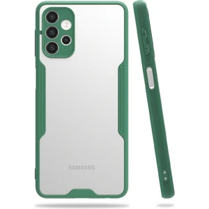 Samsung Galaxy A52 (A525) Kılıf Platin Matte Silikon Arka Kapak Koyu Yeşil