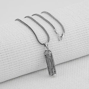 Zülfikar Kılıc Tasarımlı Cevşeni Kebir Dua Yazılı 925 Ayar Gümüş Cevşen Kolye