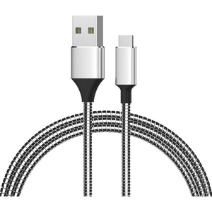 3799 Type-C Metal Şarj ve Data Kablosu 1mt 2.1A