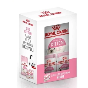 Royal Canin Kitten Yavru Kedi Maması 2 kg + 2  Kitten Gravy 85 gr Yaş Mama