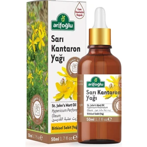 Sarı Kantaron Yağı 50 ml – Cilt Onarıcı ve Yatıştırıcı Etkili, Damla Kapaklı Cam Şişe, Unisex Kullanım
