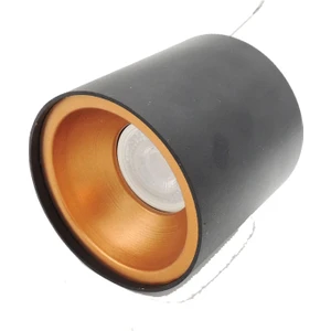 Bakır Siyah Sıva Üstü Spot GU10 Ampullü Armatür Gün Işığı