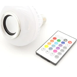 Kumandalı Bluetooth Müzik Çalar Rgb LED Ampul Tasarruflu Işık