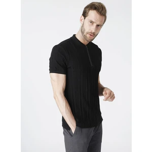 Basic Siyah Erkek Polo T-Shirt- DAX