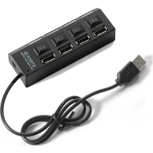 4 Port USB 2.0 Hub Çoklayıcı Işıklı USB çoğaltıcı Switch Port