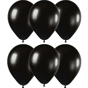 Metalik Balon Ithal 100'LÜ Siyah