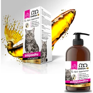 OmegaSedPro Kediler için Somon Balık Yağı 100 ml
