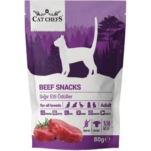 Cat Chefs Beef Snacks  Sığır Etli Kedi Ödülü 80 gr