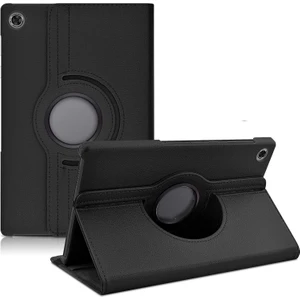 Lenovo Tab M10 Fhd Plus TB-X606F 10.3" 360° Dönen Standlı Kılıf + Nano Cam Ekran Koruyucu - Siyah