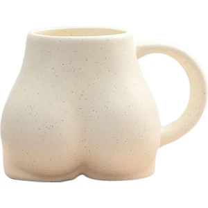 300 ml Seramik Kahve Kupa Eşek Popo Şekli Kahve Yenilik Nordic Dekor Hediyeler Sarı (Yurt Dışından)